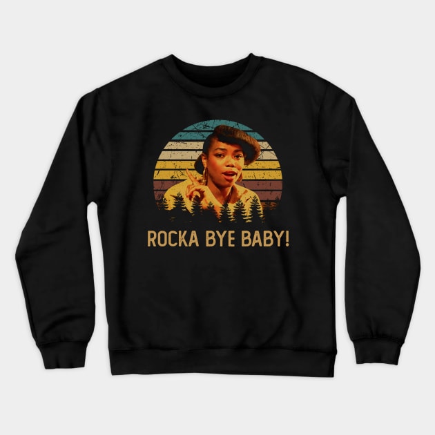 Classic Rocka Bye Baby Crewneck Sweatshirt by Black Demon Bear